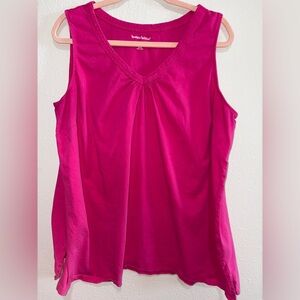 Woman Within Fuchsia Tank Top